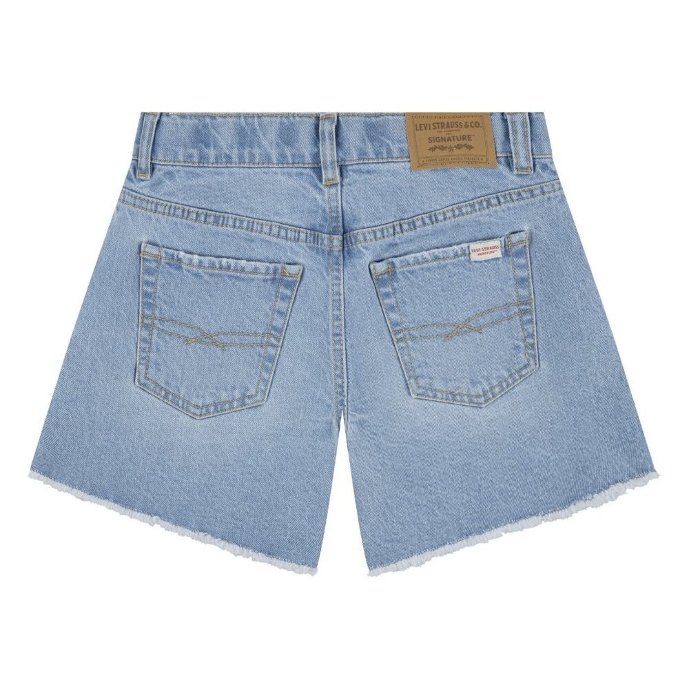 Levi Strauss Signature Girls 5 Pocket Denim A-Line Shorts, Size 16 REG, 3"Inseam - Picture 2 of 4